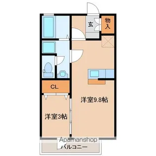 カサヴェルデ弐番館【2階】の間取り