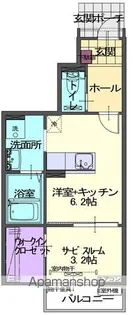 HARUⅡ【103号室】の間取り