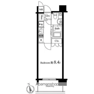 レックス海岸通りレジデンス【4階】の間取り