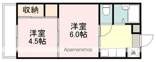 平和マンション上杉【3階】の間取り