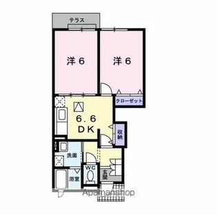 ソレイユ【1階】の間取り