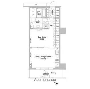東京都新宿区新小川町【マンション】の間取り