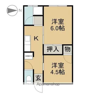 コーポみのり【3号室号室】の間取り