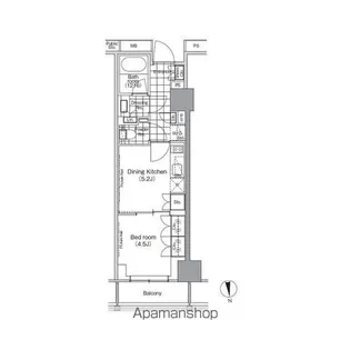 東京都江東区深川2丁目【マンション】の間取り