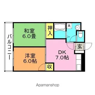 第1HIROハイツ【1階】の間取り