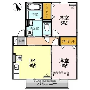 リビングタウン南四ツ居 C【2階】の間取り