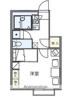 レオパレスLA VITA山越【107号室】の間取り