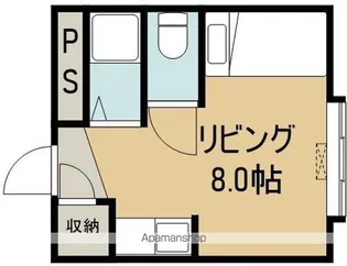 ヴァンベール本通Ⅲ【102号室】の間取り