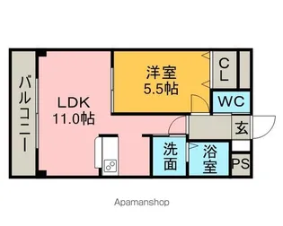 ソレールヤマグチ【2階】の間取り