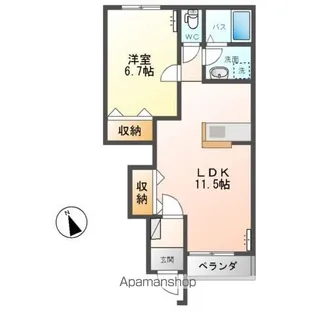 スターライズ【1階】の間取り