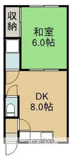 ライブタウン的場【202号室】の間取り