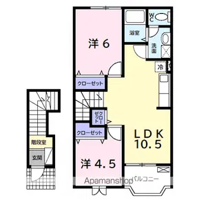 ヒルサイド テラス【2階】の間取り