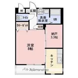 ブランドール【205号室】の間取り