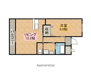 LUCIR本町【405号室】の間取り