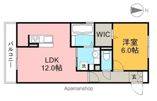 ディアコート・フジ【1階】の間取り