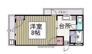 タイガーハイツⅡ【308号室】の間取り