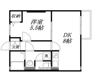メゾン湖都ヶ丘【203号室】の間取り