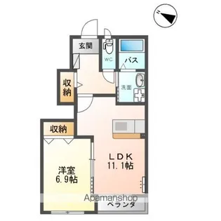 パープル【1階】の間取り