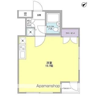 ウイングコート東雪谷【301号室】の間取り