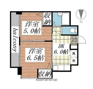 リッツコート宮町【3階】の間取り