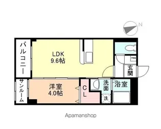 I−VITA TENSHOJI−G【202号室】の間取り
