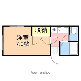 メゾンキャッスルベリー【202号室】の間取り