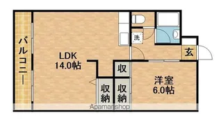 キャトルセゾン【8階】の間取り