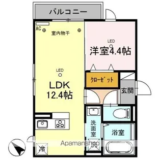 ルミエール(入間)【303号室】の間取り