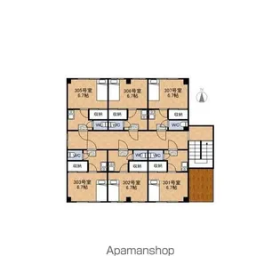 エスコート松本【305号室】の間取り