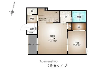 REGALESTーF 井口1【102号室号室】の間取り