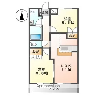 ラシーヌ【1階】の間取り