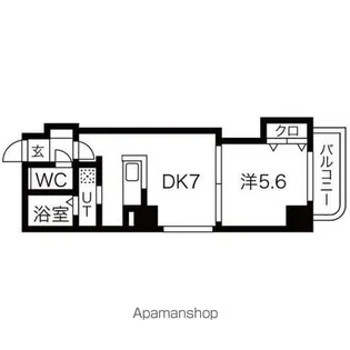 EーHORIZON円山【601号室】の間取り