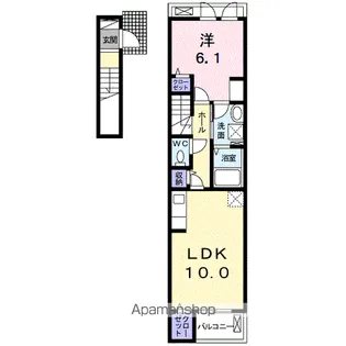 ソレイユ Ⅰ【2階】の間取り