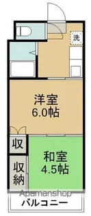 コーポラス中倉【402号室】の間取り