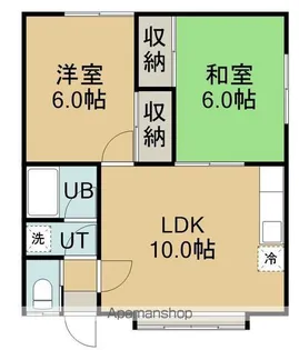 コーポ伊藤2号(コーポイトウニゴウ)【102号室】の間取り