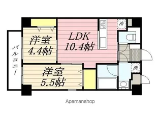 OAK VILLA薬院クラス【5階】の間取り