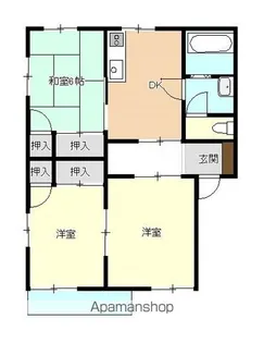 フレグランスC【201号室】の間取り
