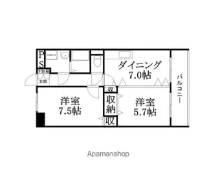ブランコカメーリア【203号室】の間取り