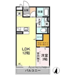 フローラ B【2階】の間取り