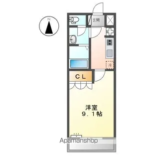 プライムメゾン【1階】の間取り