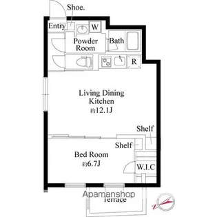 アバンティア阿佐ヶ谷南【1階】の間取り