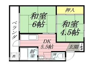 千万アパート【ホ-34号室】の間取り