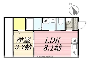 AJ北松戸【1階】の間取り