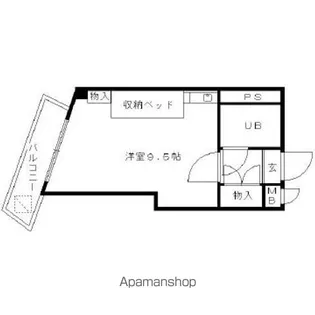 ジャパンハイツプリマベーラ六本松【802号室】の間取り