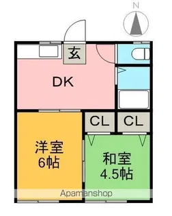 神野ハイツⅡ【1階】の間取り