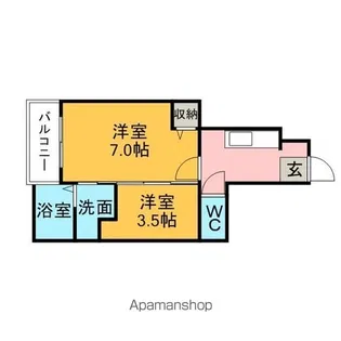 クリサンセマム【1階】の間取り