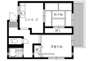 CASA CREMA【203号室】の間取り