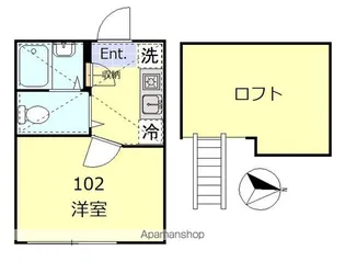 アジュール中野【1階】の間取り