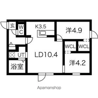 Riviere 手稲 Avance(リヴィエールテイネアヴァンセ)【2階】の間取り
