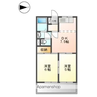 エンドレスASANO【2階】の間取り